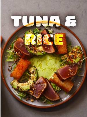 we need more Love. acooknamedmatt.com for this rice cake and tuna situation recipe . rice cakes are one of my fave ways to utilize the leftover rice in the rice cooker. it’s so simple. bluefin tuna, avocado, rice, frisse, puffed rice togarashi. i also go over how to make the sauce look all swirly when plating in this recipe. #acooknamedmatt #asmr #fyp 