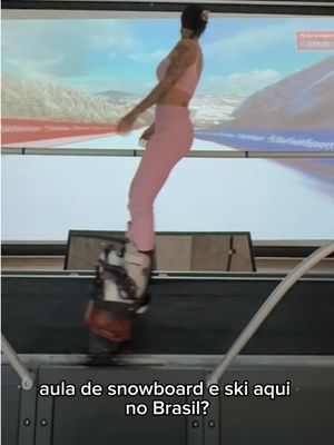@movitta_ 1º simulador de ski e snowboard do Brasil #ski #snowboard 