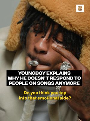 #NBAYoungBoy speaks on his growth over the years, and how he's evolved as both an artist and a person.  "I'm just older now... I don't go that deep [in my songs] anymore, because I ain't that hurt anymore. [Now], I just let it go."  Watch the full interview and shop YB's BAPE collab at the LINK IN BIO 🔗