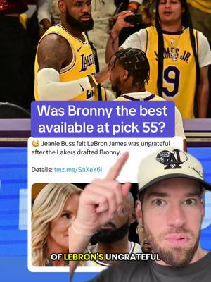 Enough with the Bronny stuff, he has a fine pick at 55 overall. Lebron doesn’t owe anyone an above and beyond thank you #lakers #lebronjames #NBA #bronnyjames #losangeleslakers 