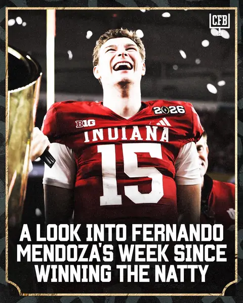 Mendoza is checking off boxes left and right ✅ What do you think is next? 🔮 #cfb #CollegeFootball #football #indiana #natty