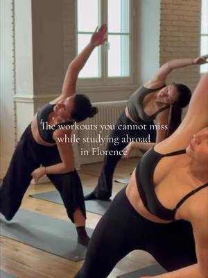 Your abroad routine isn’t complete without movement. Come discover the workout that fits you best. #italy #florence #pilates #yoga #hiit 