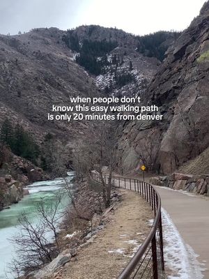 If you haven’t walked through clear creek canyon, you absolutely must! This is the Peaks to Plains Trail (3 mile loop) in golden, co. Park at the Clear Creek Canyon Park! #colorado #denver 