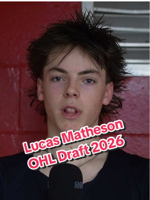 Lucas Matheson 👋 #hockey #ohldraft #canada #hockeytok 