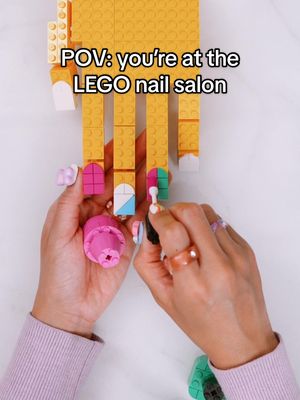 showing this to our nail tech 💅 ✨ 🎥: @Daina    #LEGO #LEGOTikTok #NailVideos #NailTikTok #StopMotion