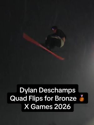 @Dylan Deschamps takes BRONZE 🥉 in @Stake Men’s Ski Big Air with a HUGE quad flip 1800 safety #XGames #XGamesAspen 