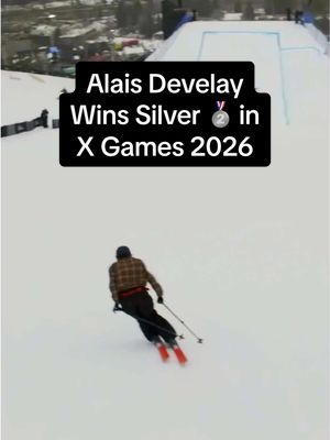 Alais Develay wins SILVER 🥈 in Women’s Ski Knuckle Huck. France representing in X Games Aspen! #XGames #XGamesAspen 