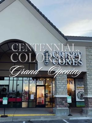 📍 CENTENNIAL, COLORADO 🖤✨ Colorado, your cone era starts NOW! Crispy Cones is officially opening it’s FIRST Colorado location in Centennial and we’re bringing the celebration with us! Join us FRIDAY, FEBRUARY 6TH for our Grand Opening and be among the first to experience our fresh pastry cones paired with irresistibly creamy soft serve! 🖤 Follow us on Instagram + celebrate opening day with a FREE pastry cone 📍 20269 E Smoky Hill Rd Unit C, Centennial, CO 80015 ⏰ 12:00 PM – Midnight Bring the crew, come hungry, and let’s make this opening one to remember!✨🍦 #CentennialCO #GrandOpening #CrispyCones #ColoradoDesserts #CentennialEats