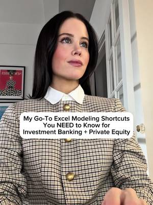 Excel modeling shortcuts you NEED to know for investment banking and private equity. My go-to shortcuts from 5+ years on Wall Street! 1. ‘Alt + W + V + G’ removes gridlines — this should always be your first step when opening a new file or tab! 2. ‘Alt + I + S’ inserts a new tab. ‘Alt + I + C’ inserts a new column. ‘Alt + I + R’ inserts a new row. 3. ‘F2’ opens a cell so you can edit values, formulas, and more. 4. ‘Ctrl + `’ lets you view formulas/inputs in each cell — ideal for auditing and finding errors. 5. ‘Ctrl + Pg Up/Down’ navigates between tabs without clicking. 6. ‘Alt + H’ opens the Home ribbon, packed with essential formatting functions. 7. ‘Alt + H + F + C’ changes font colors; well-made models use color-coding for easy reference and organization. 8. ‘Alt + H + C + P’ copies the file path to your clipboard for easy saving. 9. ‘Ctrl + S’ saves your file — do this regularly to avoid losing work to Excel crashes!