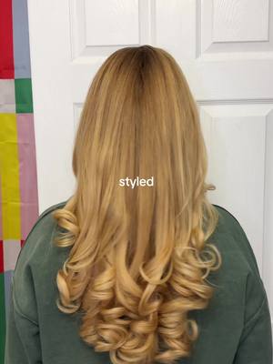 was rushing while styling my hair today #hairgrowth #hairtok #hairstyles #hairtransformation #washedhair 