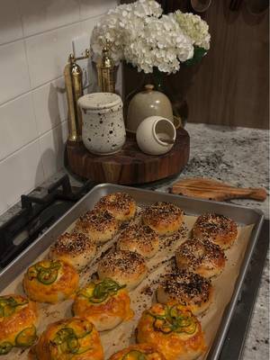 Snowed in means baking alllllll day long  #snowday #bagels #bagelsandwich #homemade #fyp 