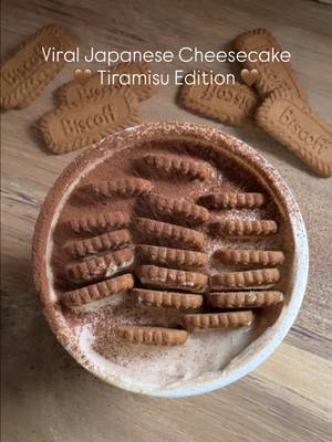 This viral 2-ingredient Japanese cheesecake hack has been all over my feed, so I had to see what the hype was about. I decided to turn it up a notch with a tiramisu twist and WOW… I get the hype now. So good and 100% a must-try! - Greek yogurt (32 oz.) - @biscoff cookies - 2 shots espresso  - Cocoa powder Refrigerate for 6-8 hours or overnight.  I’m already thinking about what other flavor combinations I can create. Thinking a lemon version would be amazing! Have you tried this yet? #japanesecheesecake #biscoffcheesecake #tiramisu #viraljapanesehack #yogurtcheesecake  yogurtrecipes asmreating tiramisurecipe biscoffcookies greekyogurtbiscoff