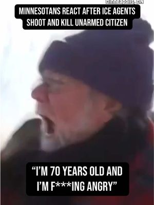 "I'm 70 years old and I'm F***ing angry." Protests continue in Minnesota after 37-year-old ICU nurse Alex Jeffrey Pretti was  shot and killed by federal agents as they tried to arrest him. Saturday's killing comes less than three weeks after a U.S. Immigration and Customs Enforcement agent fatally shot Renee Good, also 37 years old, in south Minneapolis. #minnesota #protest #news 