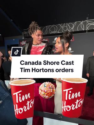 What’s the cast of Canada Shore ordering from Tim Hortons?  @Paramount+ Canada #canadashore #canadiantv #paramountplusca #timhortons @Tim Hortons 