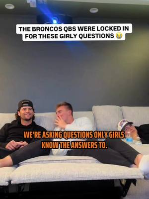 Denver Broncos quarterbacks Bo Nix, Jarrett Stidham, and Zach Wilson were put to the test by their significant others...and their answers did not miss 😭 (via @IZZY NIX )  #denver #denverbroncos #broncos #nfl #qb 