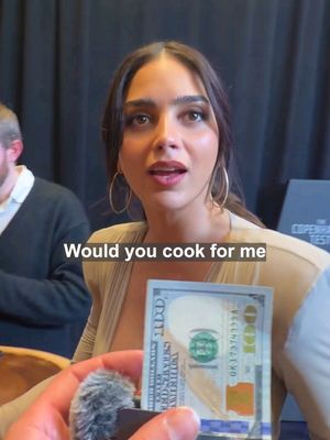 Paying strangers to cook for me in NYC (w/ Melissa Barrera) #cookingchallenge #cookforme #cooking #newyork 