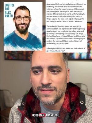 Alex Pretti’s parents requested we get the word out for their son, so I’m reading their statement as a way of doing it. If we do this by the numbers, I know they would appreciate it. 💙 #alexpretti 