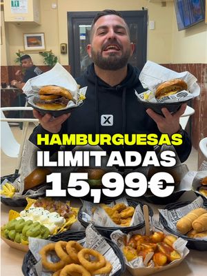 Buffet Ilimitado. Comes todo lo que quieras por 15,99€. Y ojo a esto 👀 porque dentro del buffet puedes pedir hasta 7 tipos de hamburguesas, una tras otra, sin límite 🍔 carne, pollo crispy, pulled pork, bacon, queso, aros de cebolla y la clásica de la casa. Pero no es solo hamburguesas… también tienes patatas, nuggets, tequeños, aros de cebolla, nachos y hot dogs para variar y no aburrirte. @Mati's Burger  📍 Avenida de la Mancha 13, Leganés Ahora dime tú… ¿vienes a probar un poco de todo o te lanzas full a las hamburguesas? 👇 #BuffetIlimitado #ComerBien #Leganés #Hamburguesas 