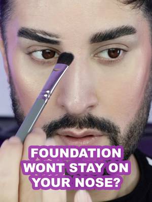 This is something I’m asked about all the time because it happens everyone and sometime, completely at random! All you need to fix foundation not sticking to your nose is a toner and and eyeshadow primer! I used @numbuzin No.9 NAD+ PDRN Glow Boosting Toner and @maccosmeticsuki paint pot in “painterly” #makeup #mua #makeuphack #makeupartist #oilyskin 