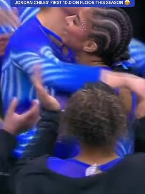 Jordan Chiles has earned her seventh 10.0 on floor in her college career 🔥 #gymnastik #perfect10 #jordanchiles #uclabruins 
