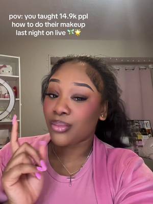 Thank you to all who tuned in, interacted, comment and were just good vibes the entire time 🥹🎀 I wish I could hug you all! We back on live Monday at 6:30 🫶🏾 for a brow tutorial 😍 #fypシ゚viral #fyp #fypシ 
