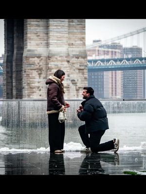 Marrying the love of my life. Perfect surprise. Perfect day. Perfect man. He’s the epitome of class, maturity, and loyalty. I’m the luckiest. #engagement #Love #newyork #obsessed #fyp 