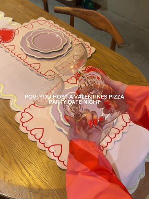 Host a Pizza Party Valentines date night at home with me @Sally Hansen UK & @Superdrug - the PERFECT press ons for date night! You can now get these in Superdrug! AD #dinnerparty #colourfulhome #homedecor 