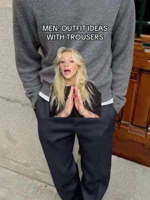 Men: how to style trousers!  #pleatedtrousers #mentrousers #menpants #menoutfitideas 