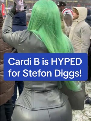 “LET’S GO DIGGS! LET’S GO DIGGS!” 🗣️ #cardib  #stefondiggs  #patriots 