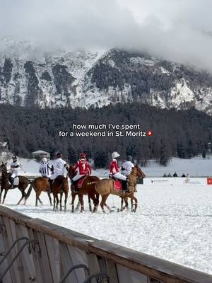 How much I’ve spent for a weekend trip in St Moritz (Polo edition) 🏇💸 #stmoritz #spendingbreakdown #snowpolo #switzerland #tripbudget 