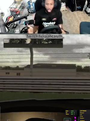 Sim racing is fun… we’re having fun… #rajahcaruth #simracing #iracing #porschecup 
