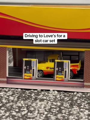 Did you have a slot car set growing up? Time to get a Love’s one.   #toys #collectibles #nostalgia #trucker #otrdriver 