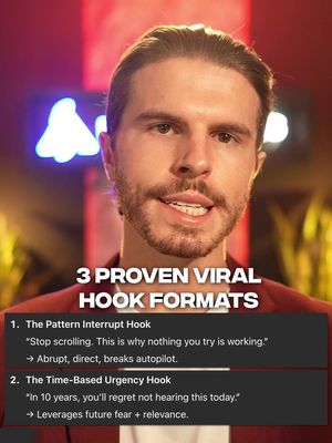 Three Proven Viral Hook Formats #ForYouPage  #Viral #ShortFormContent #FYP