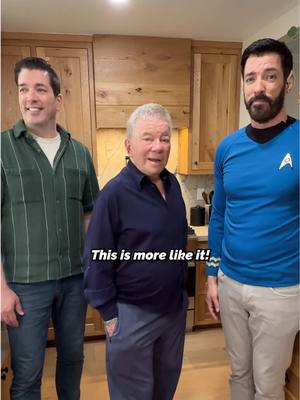 We renovated boldly where no man has renovated before with #WilliamShatner 🖖 #startrek #propertybrothers 