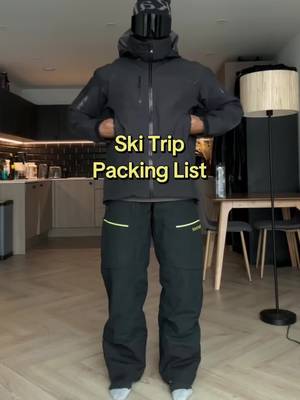 what to pack for your ski/snowboarding trip 🏂 #packinglist #ski #snowboard 
