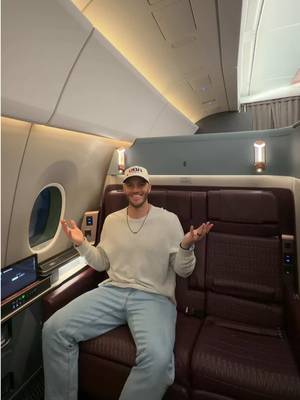 Brand new $15,000 First Class on Japan Airlines. This was one of the greatest flights I have ever taken.  The food, service, and comfort of the seat are all top notch. This 14 hour flight went by too fast 😭 #japanairlines #firstclass