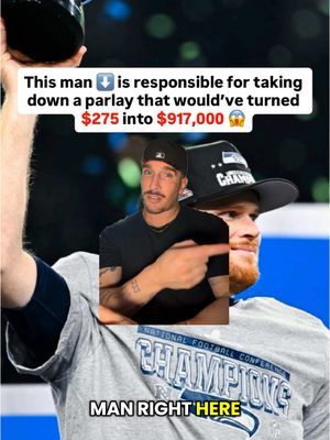 This is another all time painful parlay loss.  The Rams defense couldn’t keep up with Sam Darnold and the Seahawks so, this $275 —> $917,000 parlay, ends as a PAINFUL last leg loss 🫣 (via @Fanatics Sportsbook) @Vinny B  #fyp #nfl #sunday #nfc #title #championship #seahawks #rams #UFC #NHL #NBA #painful #pain #loss #storytime #review 