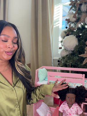 #AD 💕The Slumber Party set and the vanity are such easy wins adorable, detailed, and perfect for pretend play. These definitely made the perfect gift and it’s extra magical. @target @Our Generation Dolls  #ogdolls #ourgenerationdolls #ourgeneration #TargetPartner   @shopltk  Comment SHOP below to receive a DM with the link to this post on my LTK ⬇ https://liketk.it/5OQI6