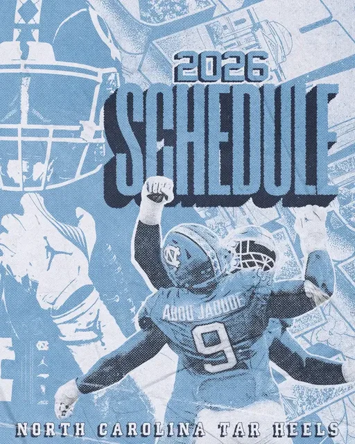 Swipe to see when and where the Tar Heels will play this season! #carolinafootball #carolina #goheels #uncfootball #tarheels #CollegeFootball #schedulereveal 