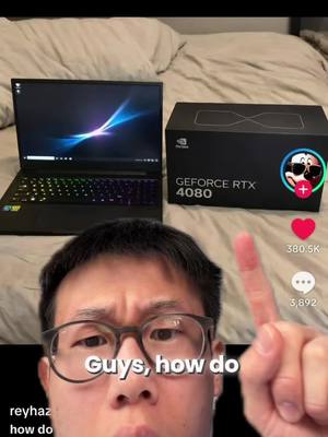 How to connect an RTX 4080 to your laptop // stitch w/ @reyhazs #TechTips #egpu #TikTokLearningCampaign #gaminglaptop #tonytechbytes   