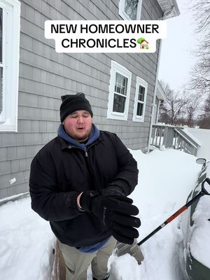 NEW HOMEOWNER CHRONICLES 🏠❄️ Out here clearing the exhaust so my house doesn’t turn into a Netflix true crime. Snow, shovel, and me fighting carbon monoxide like it’s personal. Safety first, vibes second. 😂
