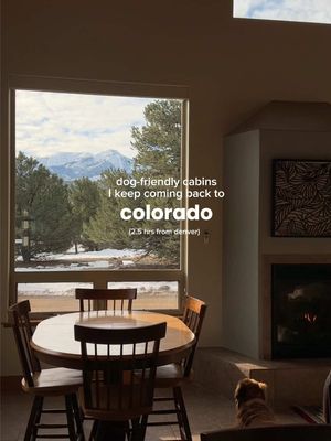 there are 4 (surprisingly affordable!) cabins at blue coyote ranch 🗻 we LOVE staying here because of the on-site dog park and proximity to downtown salida. It has a big mountain feel since it’s a ranch, but not too far from anything - especially mount princeton hot springs ♨️ #colorado #dogfriendly #cabin