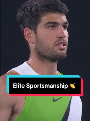 All class 👏 @Carlos Alcaraz 🧠❤️🥚🥚 #AO26 @Wide World of Sports @ESPN @TNT Sports #wowow