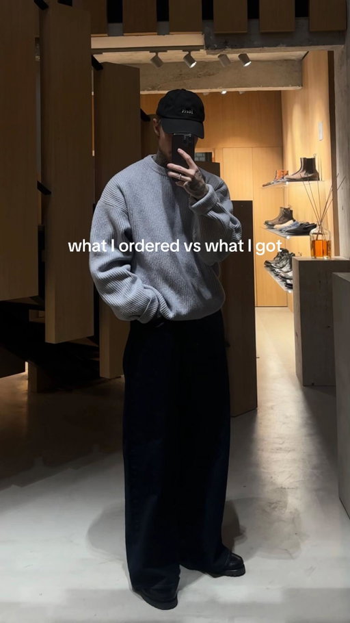 What I bought vs what I got recent menswear 