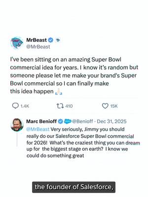 A tweet turns into a Big Game social campaign. In. Just. 27. Days. @MrBeast makes it happen with @Slack.