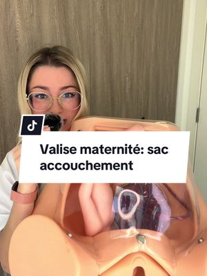La valise de maternité, côté sac d’accouchement 🧳#grossesse #accouchement #maman #papa #enceinte 