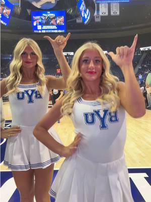 byu vs uofa game!! 🩵🤙🏽@BYU Basketball @byucougarettes @gracie nakken #byubasketball #universityofarizona #byu #utah #provo #collegedanceteam #uda #nationals #easydance #trendingsound #cougarettes #D1A #dancers #collegebasketball 