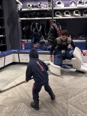 snow day for the Gudbranson kids = hockey practice with dad’s teammates! 