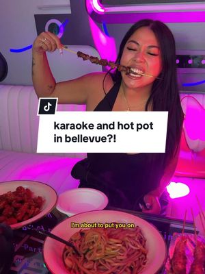 karaoke, bbq skewers AND hot pot?! ykwhat ya!! 🎤 #bellevue #bellevuewashington #karaoke #foodreview #teenathach 