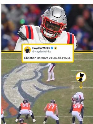 Christian Baremore absolutely dominated Quinn Meinerz on this play 🤯 Will Seattle's OL be able to slow him down?! #NewEnglandPatriots #Highlights #ChristianBaremore #NFLPlayoffs #NFL
